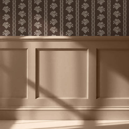 Irma Rose Vines Chocolate Wallpaper
