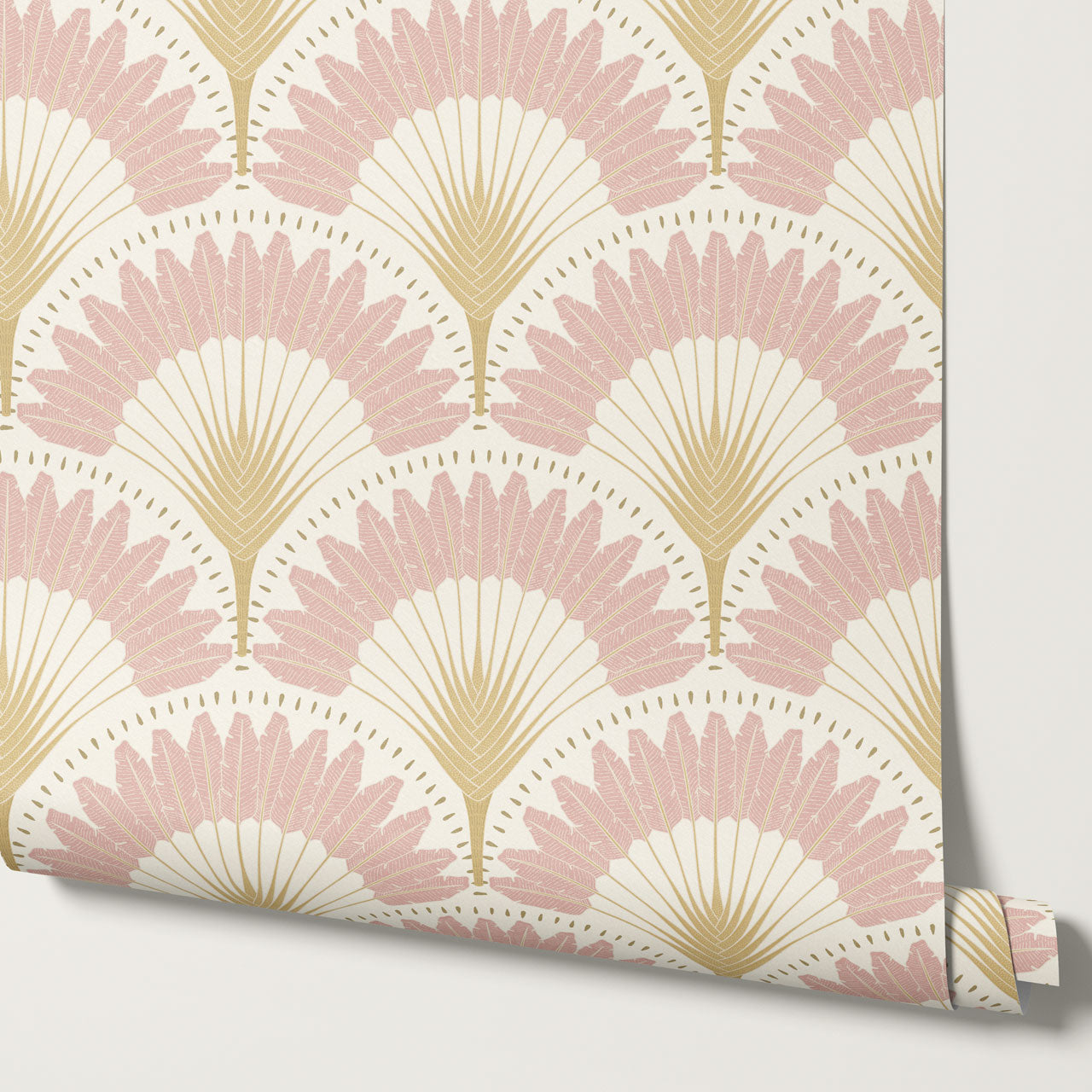 Isabelle Botanicals Palms Blush Wallpaper