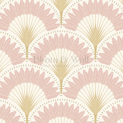 Isabelle Botanicals Palms Blush Wallpaper
