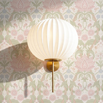 Isabelle Whispering Garden Cream Blush Wallpaper