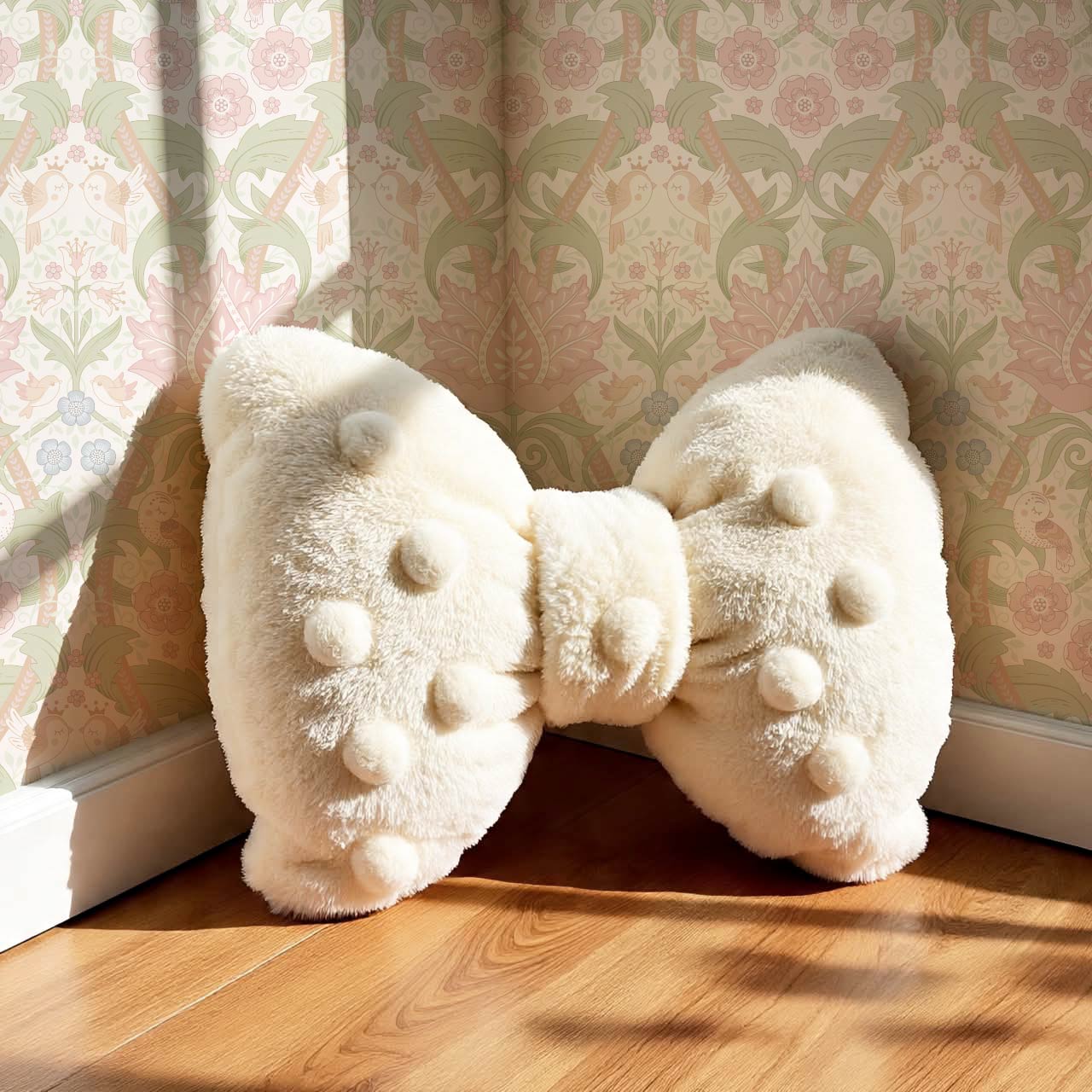 Isabelle Whispering Garden Cream Blush Wallpaper