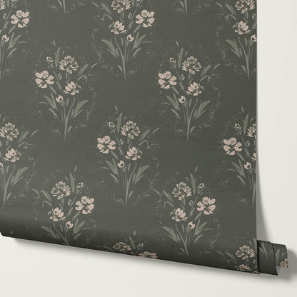 Isla Garden Florals Forest Wallpaper