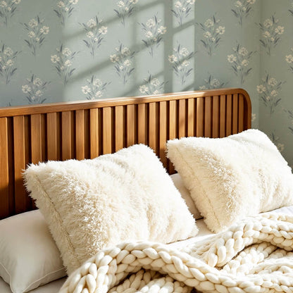 Isla Garden Florals Sea Glass Wallpaper