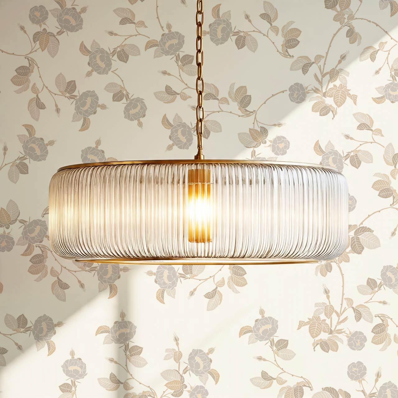 Isolde Wild Rose Neutral Tan Wallpaper