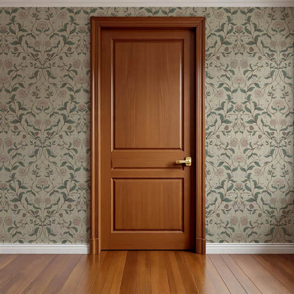 Ivara Botanical Filigree Lace Taupe Forest Wallpaper