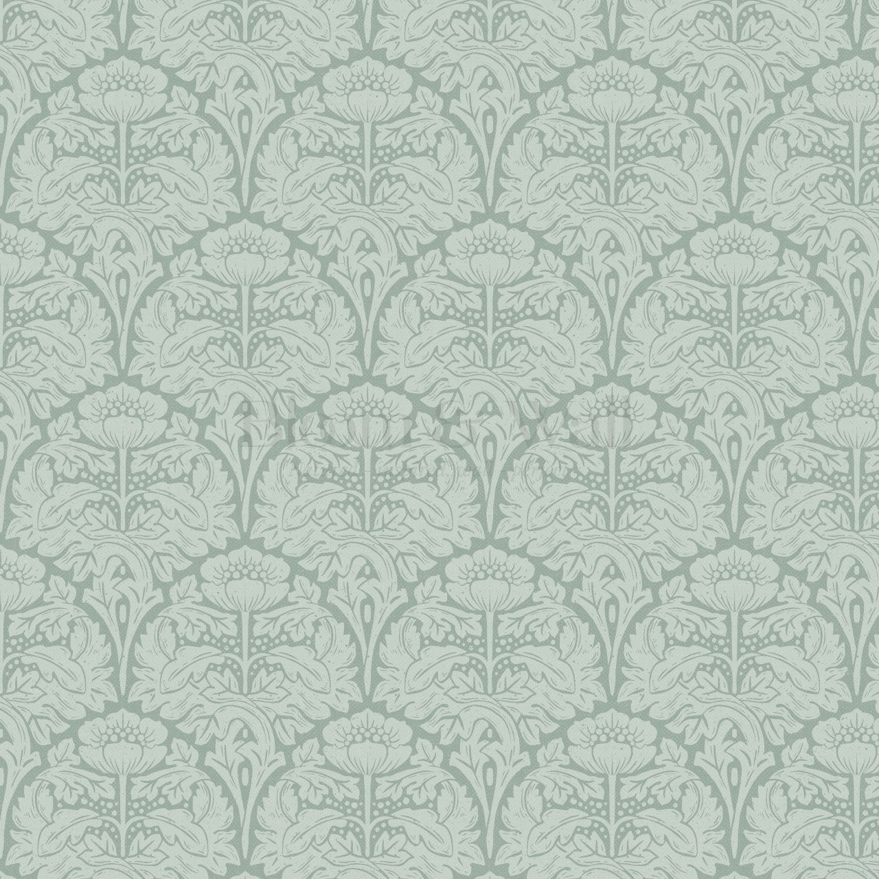 Jane Acantus Leaf Damask Sage Wallpaper