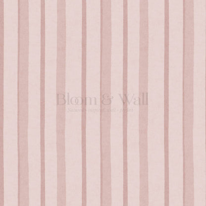 Jara Layered Wobbly Vertical Stripe Mauve Wallpaper
