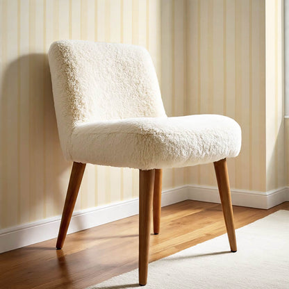 Jara Layered Wobbly Vertical Stripe Pastel Yellow Wallpaper
