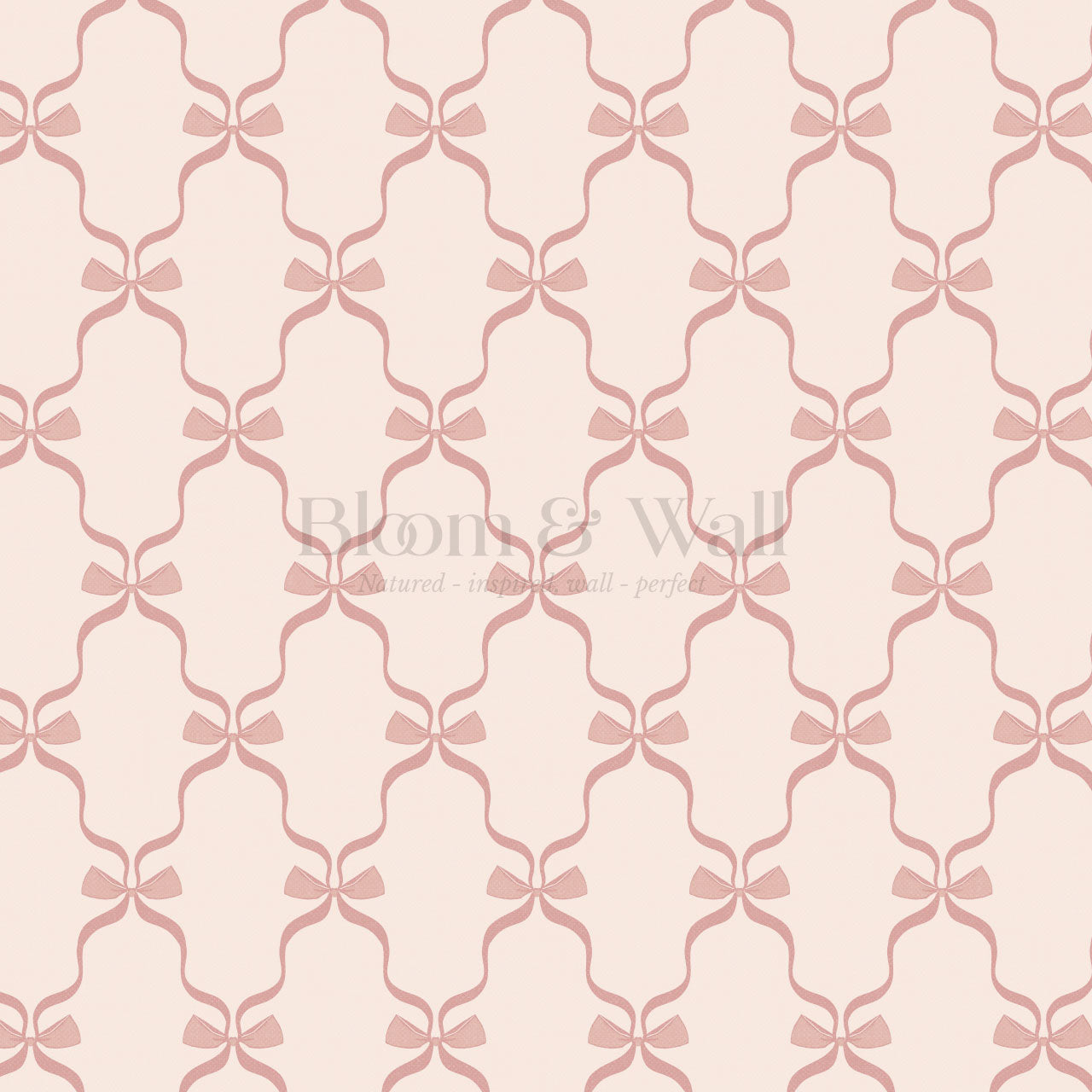 Jasmine Charming Bows Mauve Wallpaper