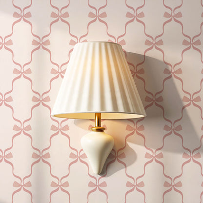Jasmine Charming Bows Mauve Wallpaper
