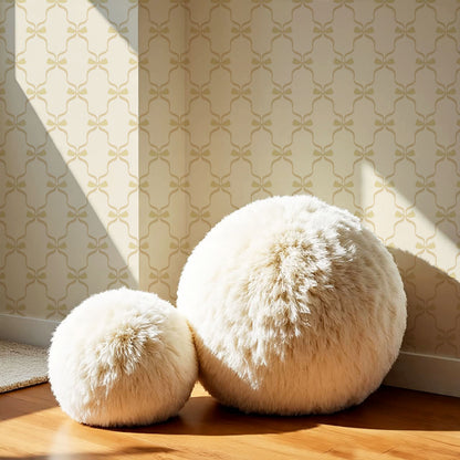 Jasmine Charming Bows Honey Wallpaper