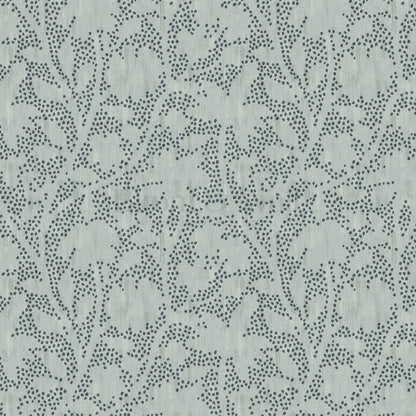 Jazmin Dotted Florals Dove Gray Wallpaper
