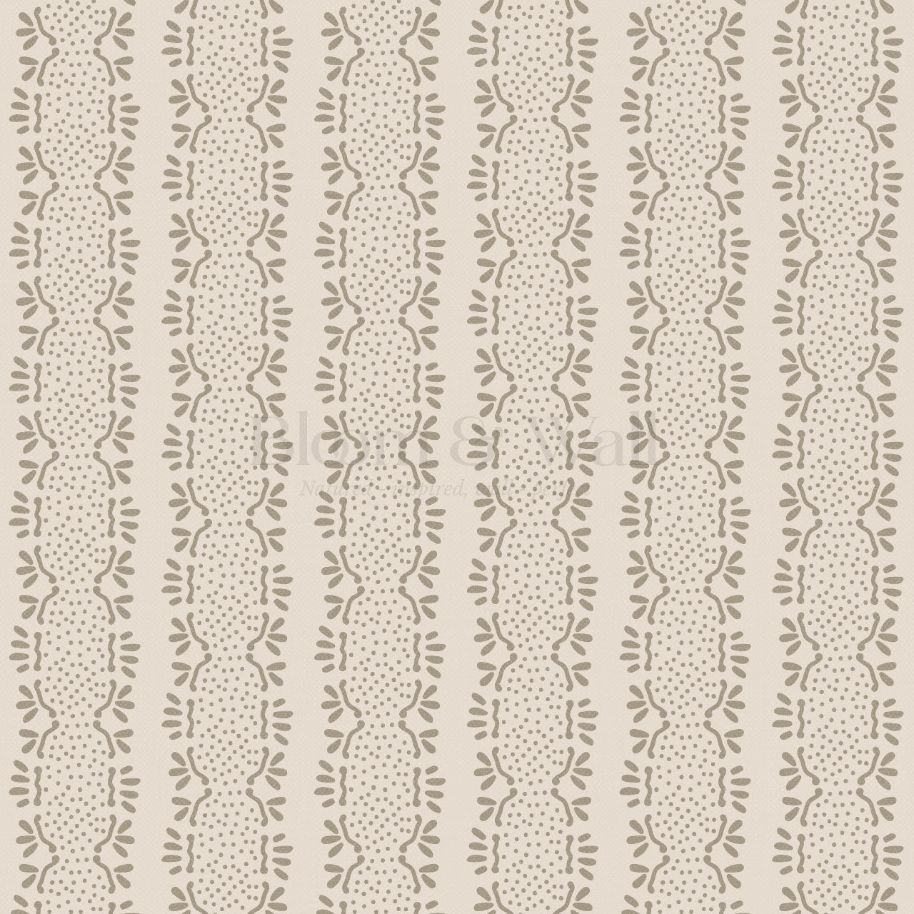 Jeanne Prickly Pear Taupe Wallpaper
