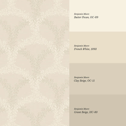 Jianna Garden Nest Cream Beige Wallpaper