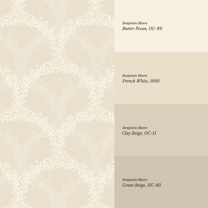 Jianna Garden Nest Warm Cream Wallpaper