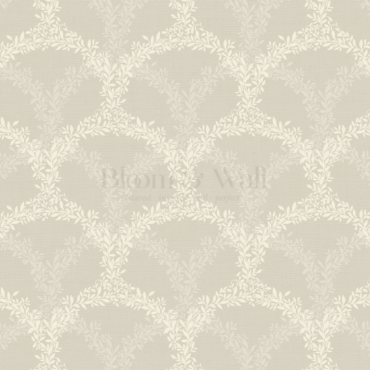 Jianna Garden Nest Taupe Wallpaper