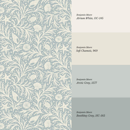 Jimena Marine Flow Vintage Blue Alabaster Wallpaper