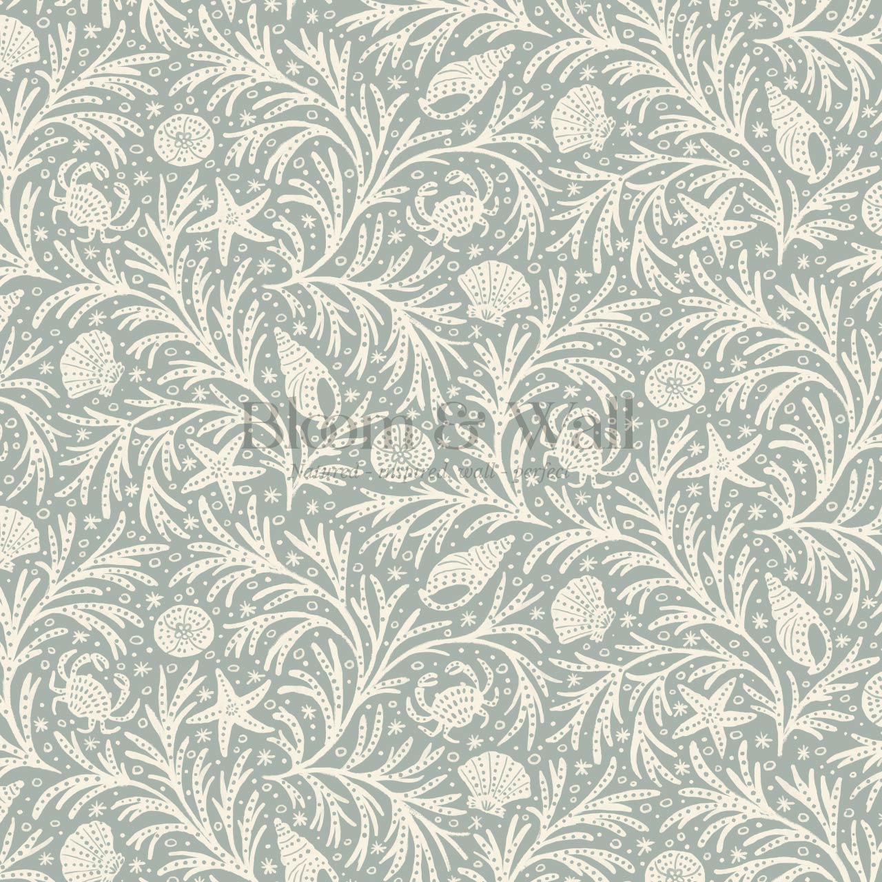 Jimena Marine Flow Sea Glass Ivory Wallpaper