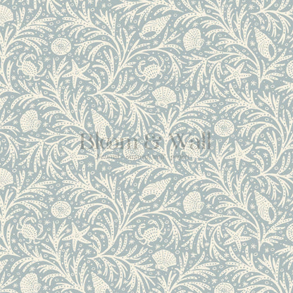 Jimena Marine Flow Vintage Blue Alabaster Wallpaper