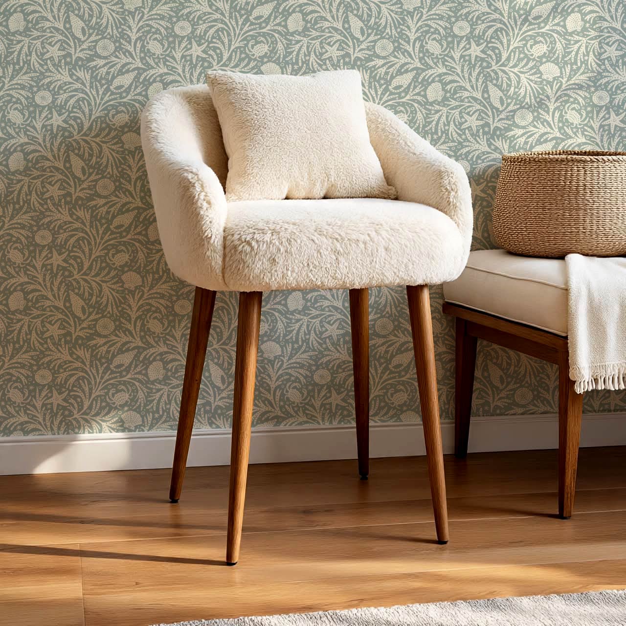 Jimena Marine Flow Sea Glass Ivory Wallpaper