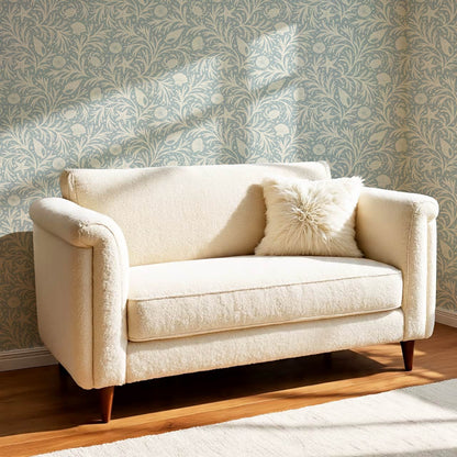 Jimena Marine Flow Vintage Blue Alabaster Wallpaper