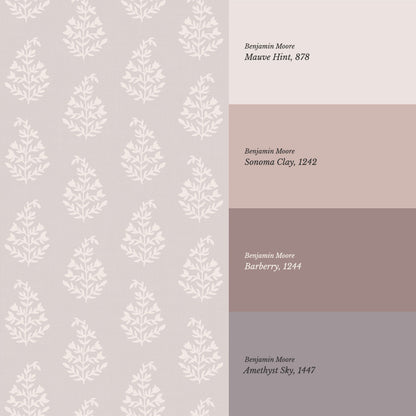 Josette Paisley Mauve Wallpaper
