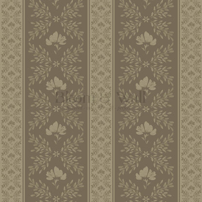 Julian Blooming Vines Bayleaf Wallpaper