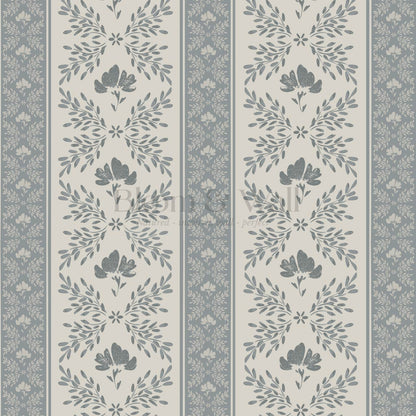 Julian Blooming Vines Slate Wallpaper