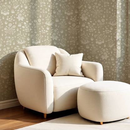 Juliet Country Garden Stone Wallpaper