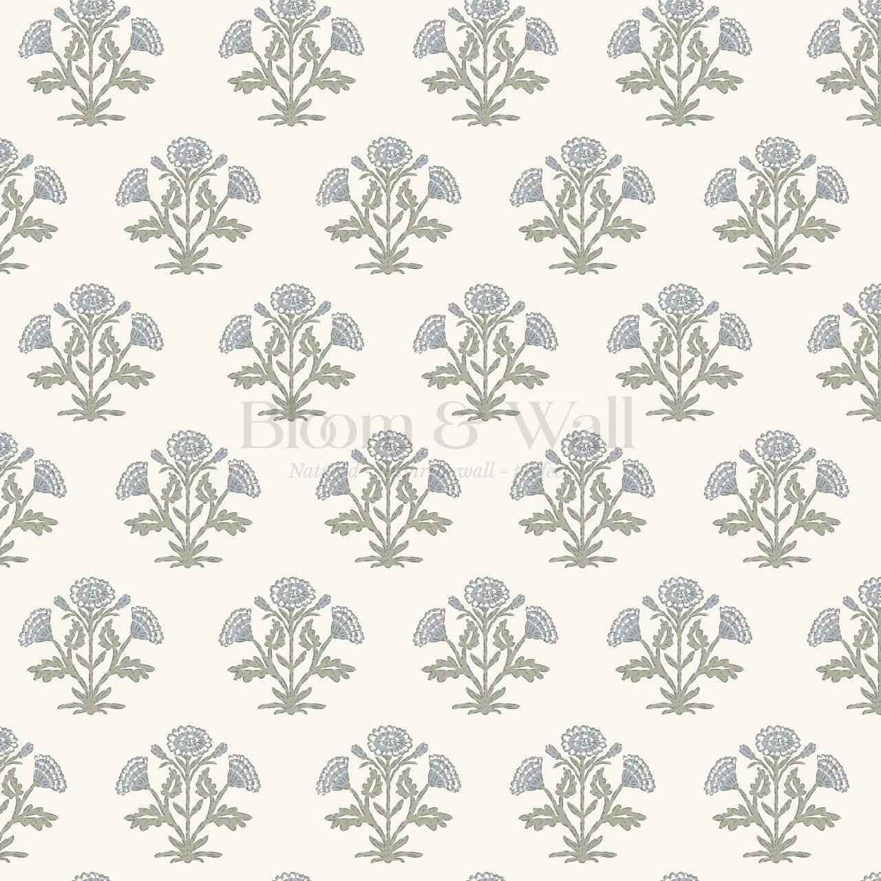 Kaia Block Marigold Blue Green Wallpaper