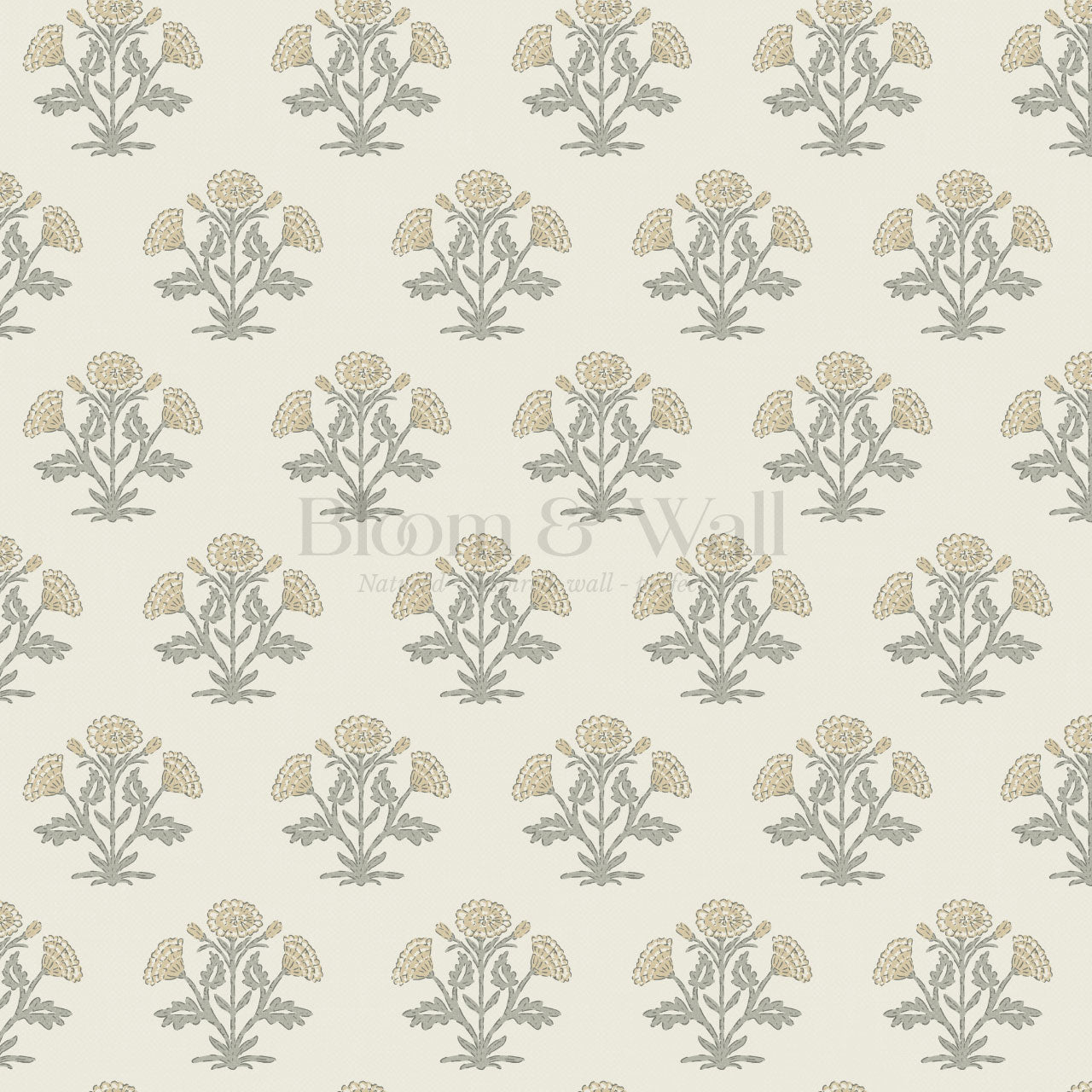 Kaia Block Marigold Ochre Oat Wallpaper