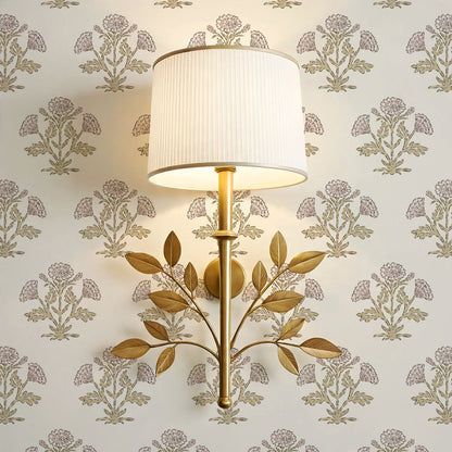 Kaia Block Marigold Dusty Pink Ochre Wallpaper