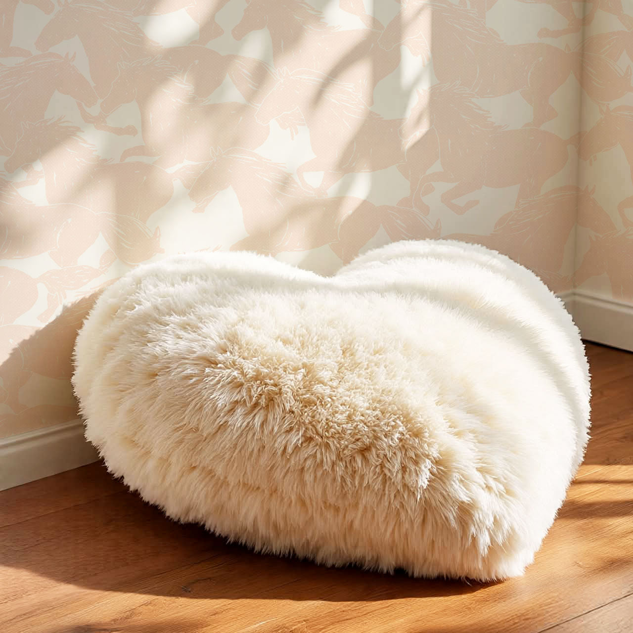 Reagan Wild Horses Baby Pink Wallpaper