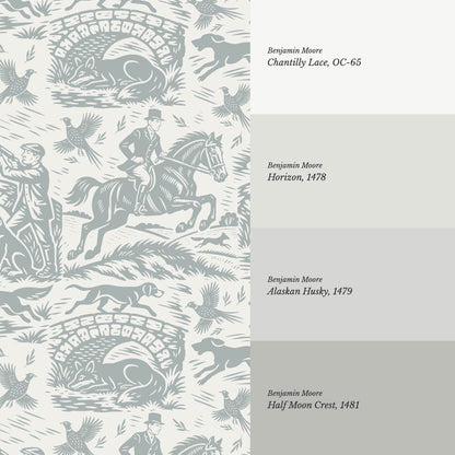 Kaida Hunt Story Ivory Grey Wallpaper