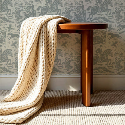 Kaida Hunt Story Ivory Grey Wallpaper