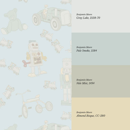 Kaido Vintage Toys Baby Blue Wallpaper