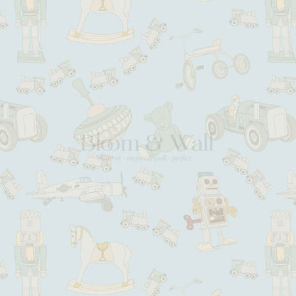 Kaido Vintage Toys Baby Blue Wallpaper