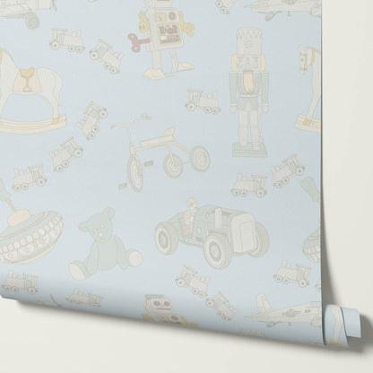 Kaido Vintage Toys Baby Blue Wallpaper