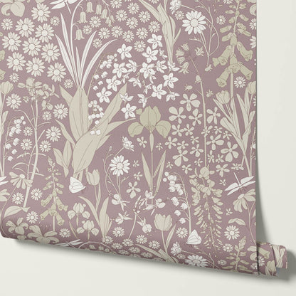 Kaira Secret Garden Dusty Wallpaper