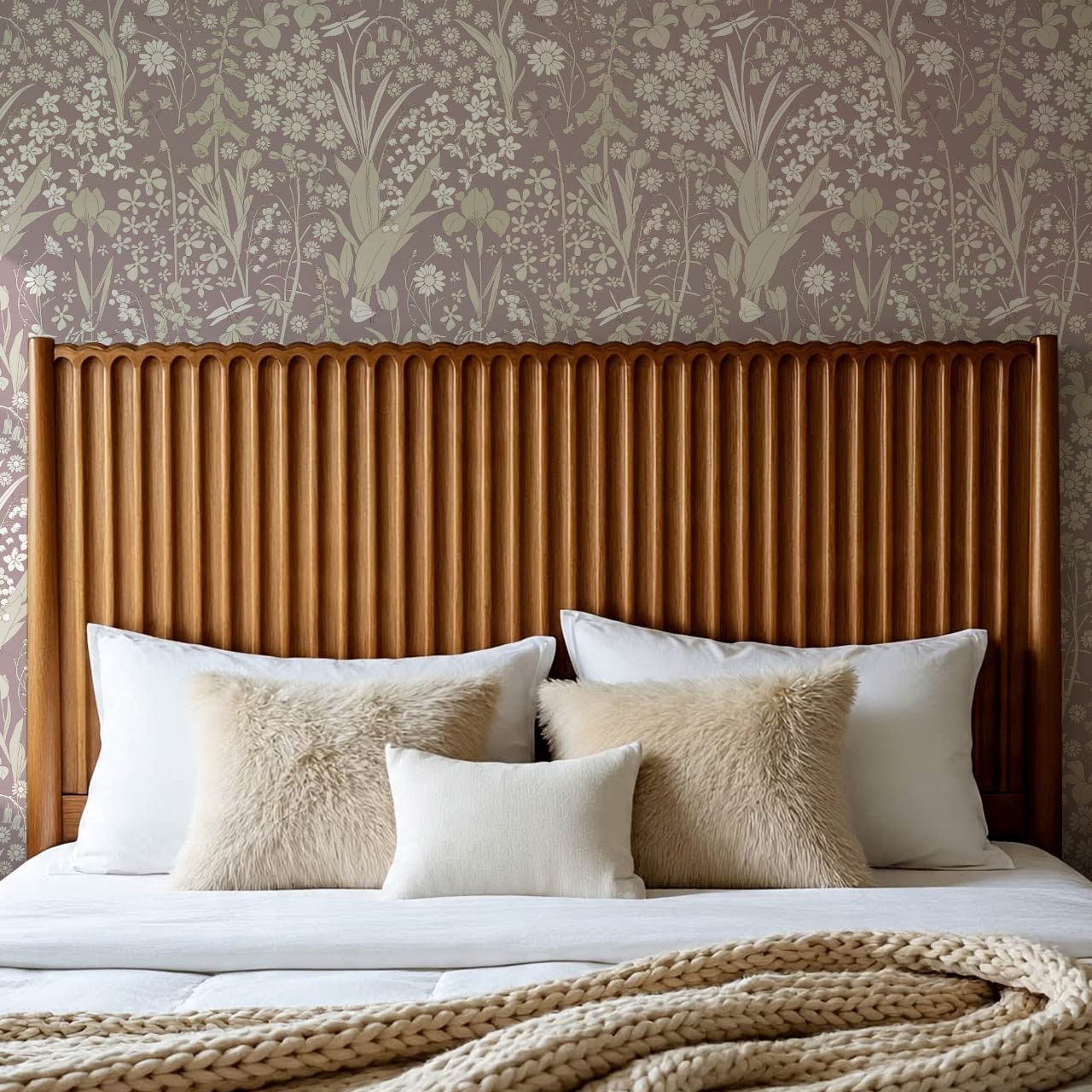 Kaira Secret Garden Dusty Wallpaper