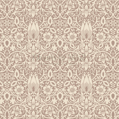 Kaja Borage Vintage Vines Clay Cream Wallpaper