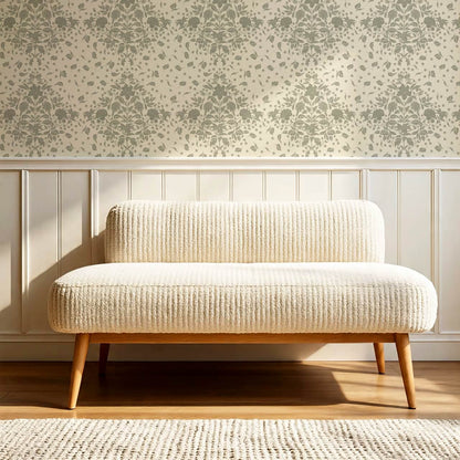 Kayla Tosssed Peonies Cream Sage Wallpaper