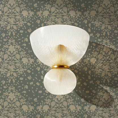 Kayla Tosssed Peonies Taupe Slate Wallpaper