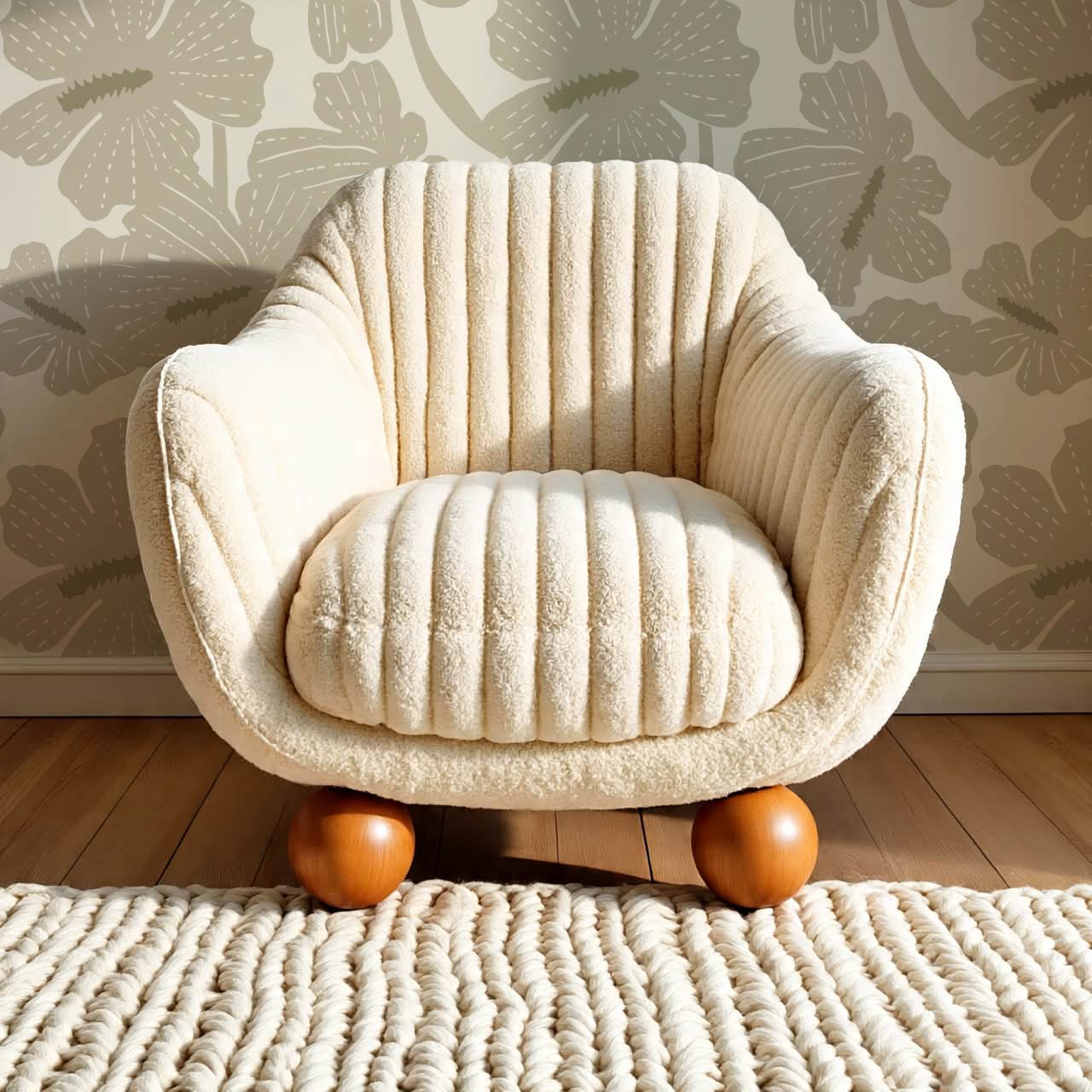 Kennedy Hibiscus French Slate Wallpaper