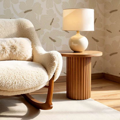 Kennedy Hibiscus Neutral Wallpaper