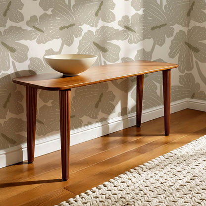 Kennedy Hibiscus French Slate Wallpaper