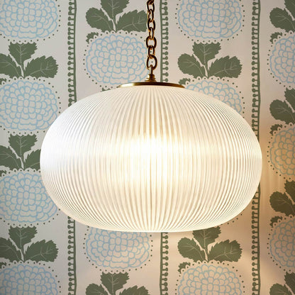 Kimberly Folka Bloom Stripes Forest Blue Wallpaper