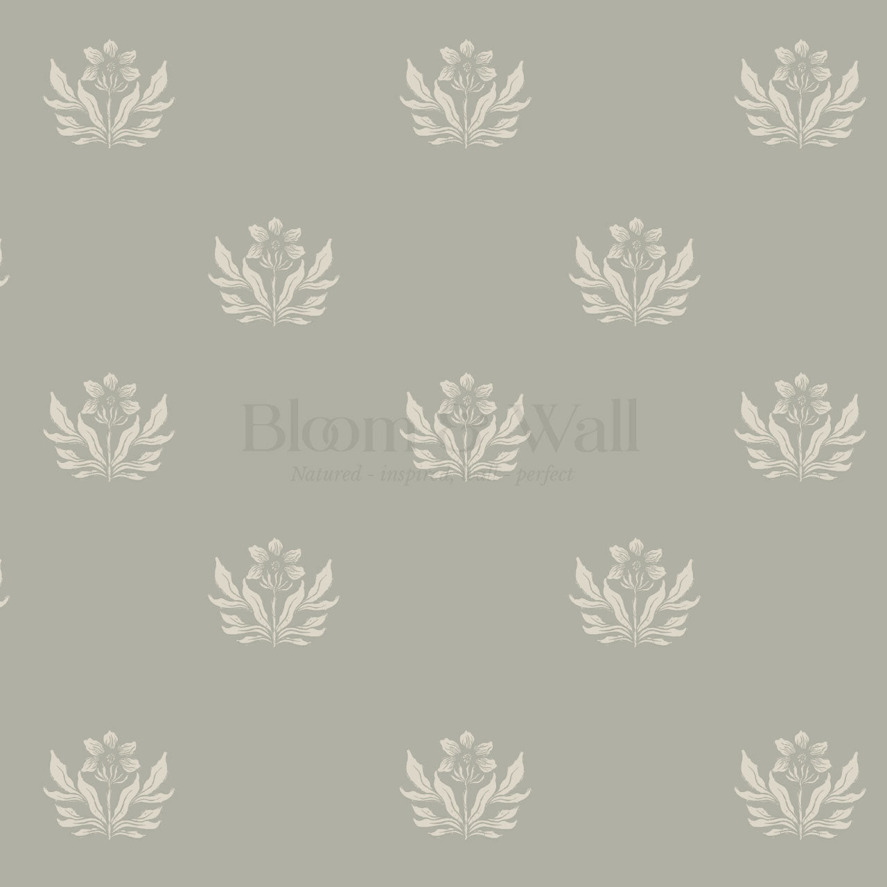 Kinsley Pressed in Petals Dry Sage Wallpaper