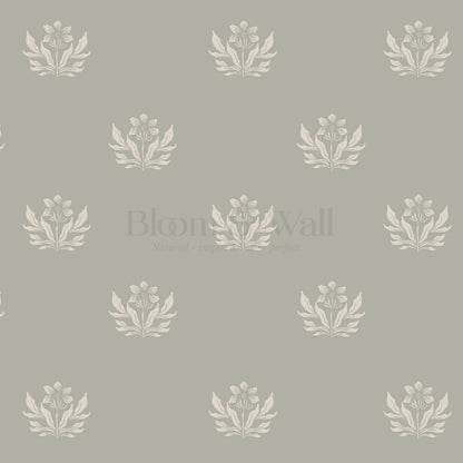 Kinsley Pressed in Petals Dry Sage Wallpaper