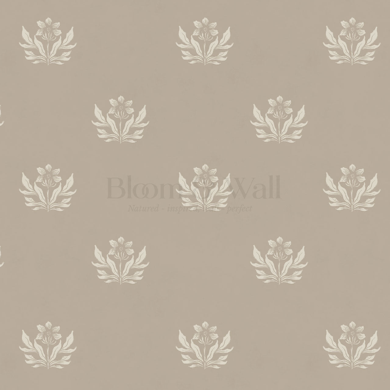 Kinsley Pressed in Petals Sand Wallpaper